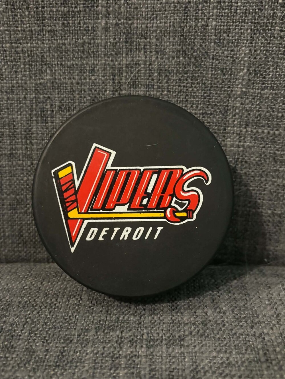 Vintage - New Detroit Vipers International Hockey League (IHL) Hockey Puck
